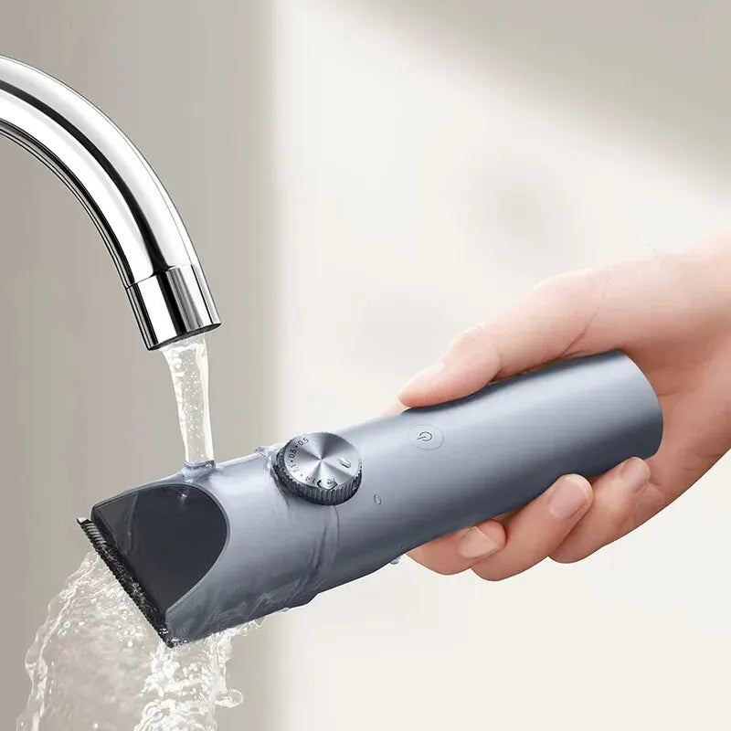 Upgraded Wireless Hair Clipper & Electric Shaver Professional Barber Cutter Grey